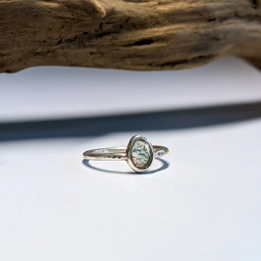 Bague tourmaline rose et bleu T50 - argent 925 Mary D. Joaillerie