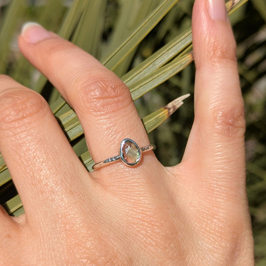 Bague tourmaline rose et bleu T50 - argent 925 Mary D. Joaillerie