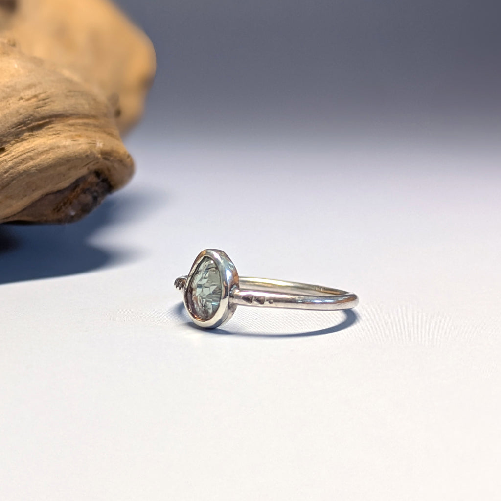 Bague tourmaline rose et bleu T50 - argent 925 Mary D. Joaillerie